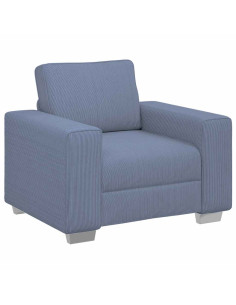 Divano Sedia Blu 60 cm Tessuto di velluto a coste