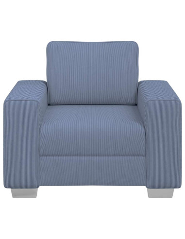 Divano Sedia Blu 60 cm Tessuto di velluto a coste