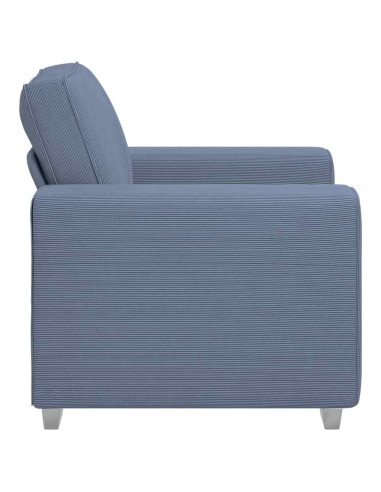 Divano Sedia Blu 60 cm Tessuto di velluto a coste