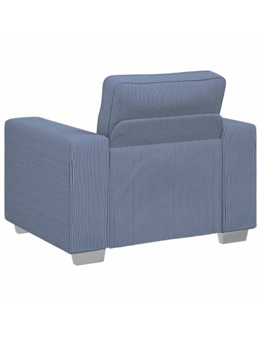 Divano Sedia Blu 60 cm Tessuto di velluto a coste