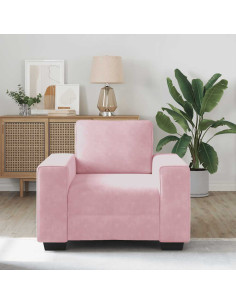 Divano Sedia Rosa 60 cm Velluto 2