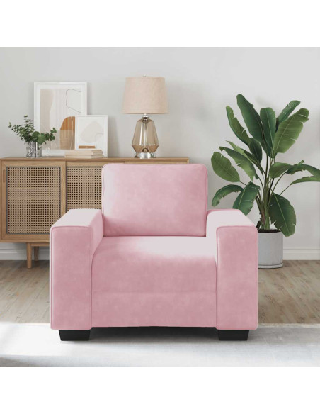Divano Sedia Rosa 60 cm Velluto