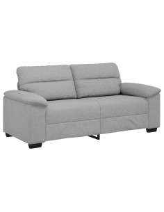 Divano a 2 Posti Grigio Nuvola 140 cm in Tessuto