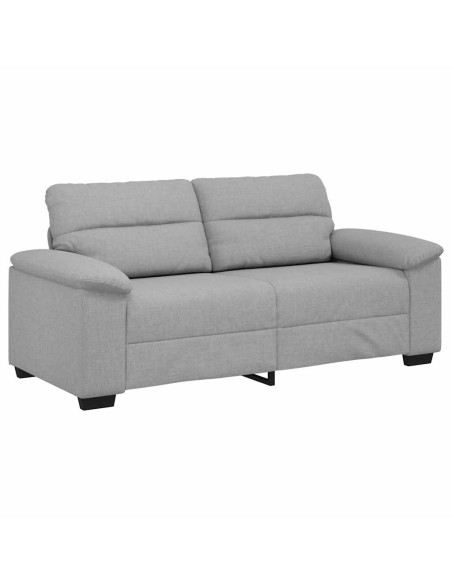 Divano a 2 Posti Grigio Nuvola 140 cm in Tessuto