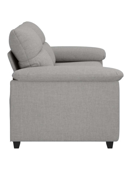 Divano a 2 Posti Grigio Nuvola 140 cm in Tessuto