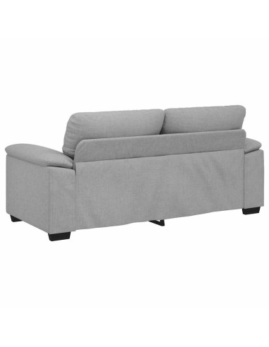 Divano a 2 Posti Grigio Nuvola 140 cm in Tessuto