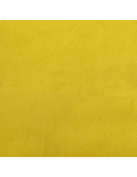 Set di Divani 3 pz con Cuscini giallo in Velluto