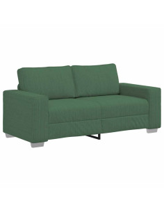 Divano Divanetto Verde giungla 140cm Tessuto di Velluto a Coste