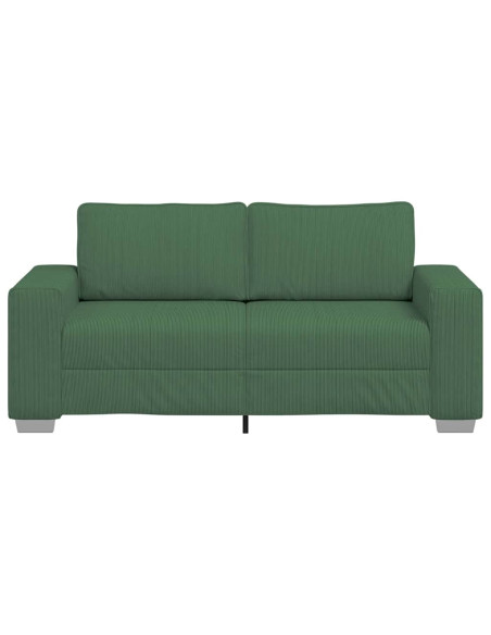 Divano Divanetto Verde giungla 140cm Tessuto di Velluto a Coste