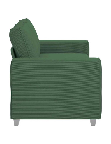 Divano Divanetto Verde giungla 140cm Tessuto di Velluto a Coste