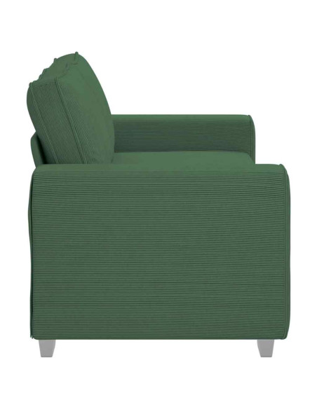 Divano Divanetto Verde giungla 140cm Tessuto di Velluto a Coste