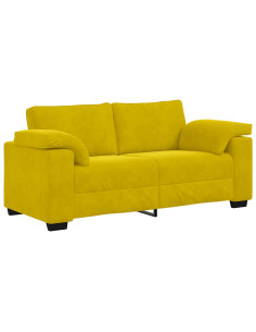 Divano Divanetto Giallo 140 cm in Velluto