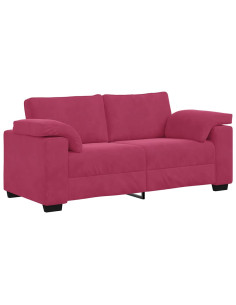 Divano Divanetto Rosso Vino 140 cm in Velluto