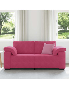 Divano Divanetto Rosso Vino 140 cm in Velluto 2