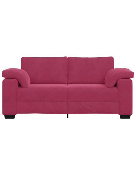 Divano Divanetto Rosso Vino 140 cm in Velluto