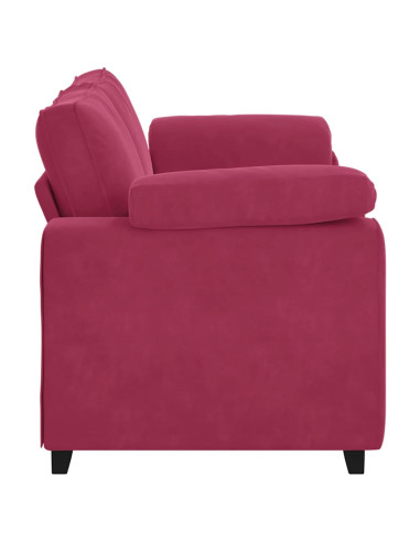 Divano Divanetto Rosso Vino 140 cm in Velluto