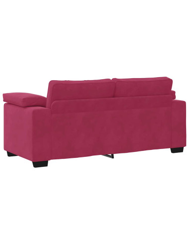 Divano Divanetto Rosso Vino 140 cm in Velluto