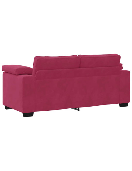 Divano Divanetto Rosso Vino 140 cm in Velluto