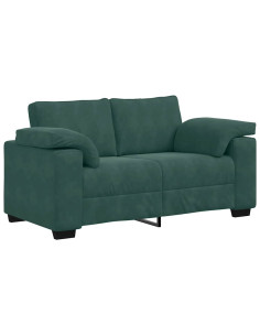 Divano Divanetto Verde Scuro 120 cm Velluto