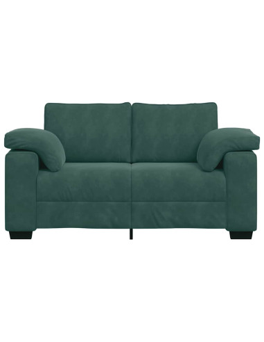 Divano Divanetto Verde Scuro 120 cm Velluto