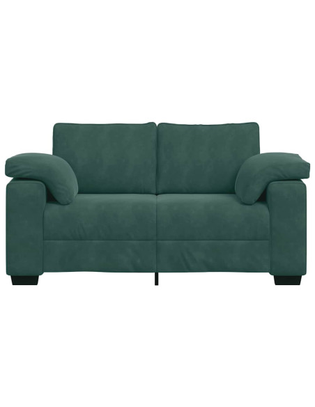 Divano Divanetto Verde Scuro 120 cm Velluto