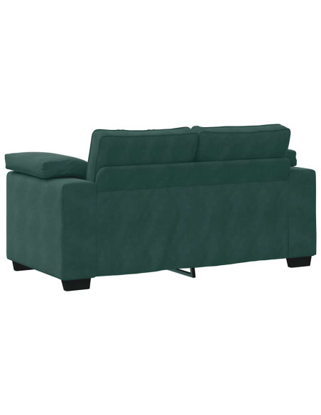Divano Divanetto Verde Scuro 120 cm Velluto