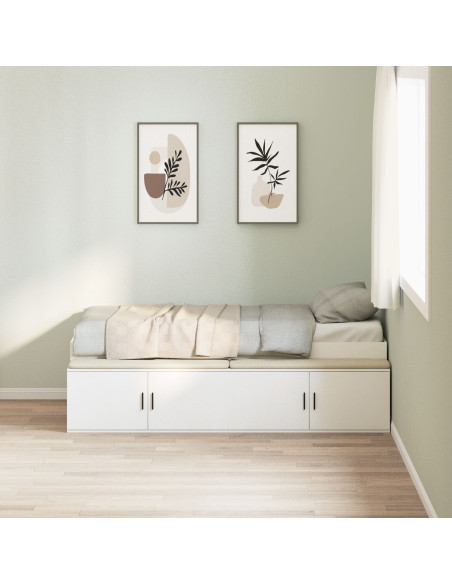 Struttura Letto da Giardino  Bianca 100x200 cm