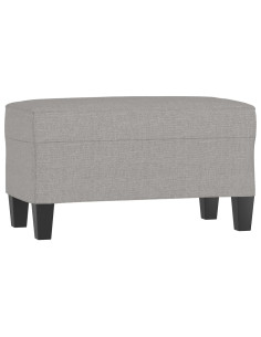 Panca Grigio chiaro 70x35x41 cm in Tessuto