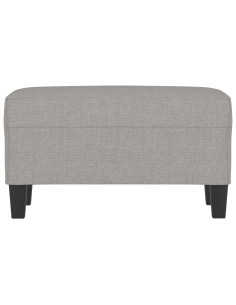 Panca Grigio chiaro 70x35x41 cm in Tessuto 2