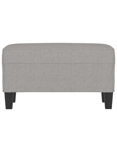 Panca Grigio chiaro 70x35x41 cm in Tessuto