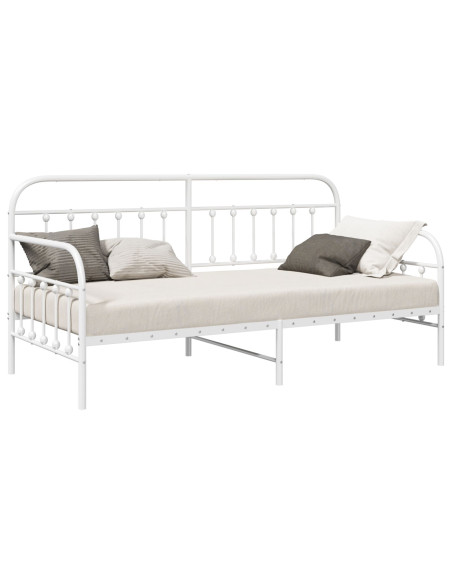 Struttura lettino  bianca 107x203 cm in acciaio
