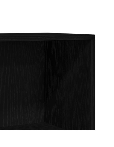 Libreria Rovere Nero 66x30x130 cm in Legno Multistrato