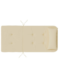 Cuscini per Sedia Adirondack 2 pz Beige in Tessuto Oxford 2