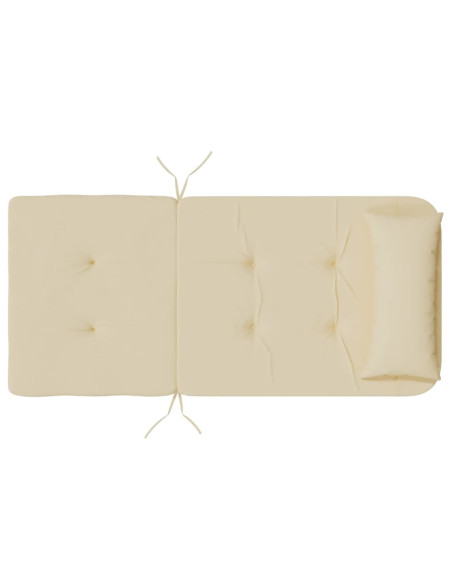 Cuscini per Sedia Adirondack 2 pz Beige in Tessuto Oxford