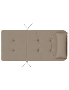 Cuscini per Sedia Adirondack 2 pz Tortora in Tessuto Oxford 2