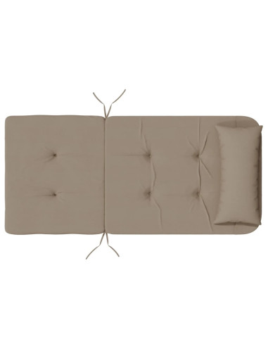 Cuscini per Sedia Adirondack 2 pz Tortora in Tessuto Oxford