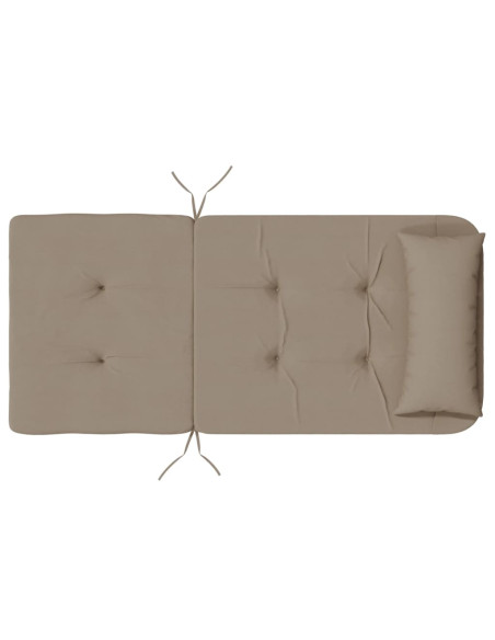 Cuscini per Sedia Adirondack 2 pz Tortora in Tessuto Oxford