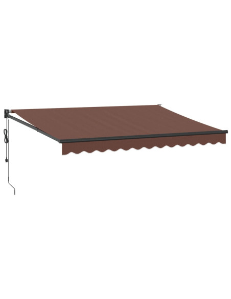 Tenda da Sole Retrattile Automatica Marrone 350x250 cm