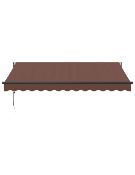 Tenda da Sole Retrattile Automatica Marrone 350x250 cm