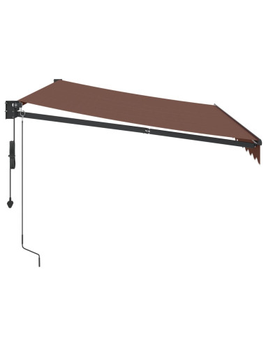 Tenda da Sole Retrattile Automatica Marrone 350x250 cm