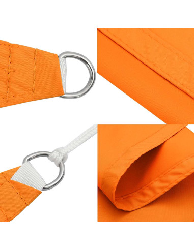 Vela Parasole Arancione 2x2x2 m 100% Poliestere Oxford