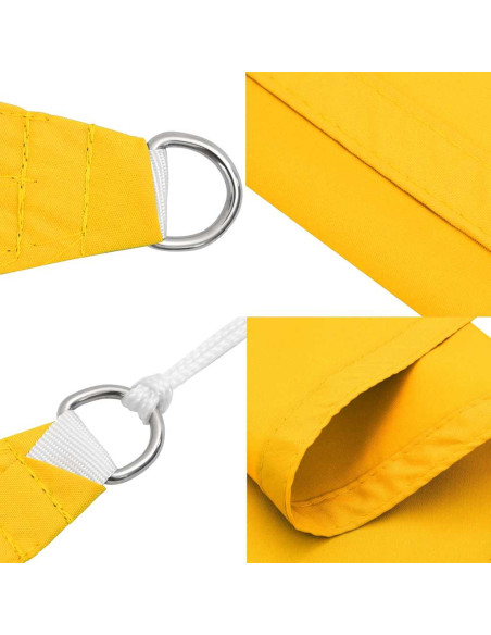 Vela Parasole Gialla 2x2x2 m 100% Poliestere Oxford