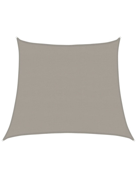 Vela Parasole 160 g/m² Trapezio Grigio Chiaro 4/5x4 m in HDPE