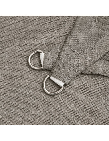 Vela Parasole 160 g/m² Trapezio Grigio Chiaro 4/5x4 m in HDPE