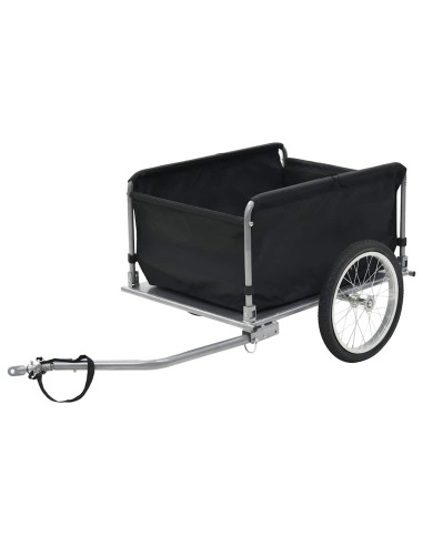 Rimorchio da Bici Nero e Giallo 65 kg