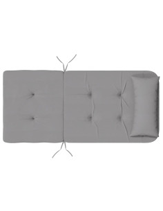 Cuscini per Sedia Adirondack 2 pz Grigio in Tessuto Oxford 2