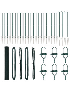 Palo della recinzione Verde 50 x 1,2 m (rete da 13 mm)