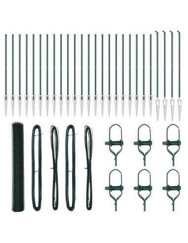 Palo della recinzione Verde 50 x 1,2 m (rete da 13 mm)