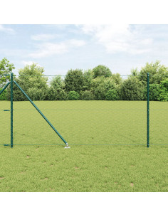Palo della recinzione Verde 100 x 1 m (maglie da 50 mm)