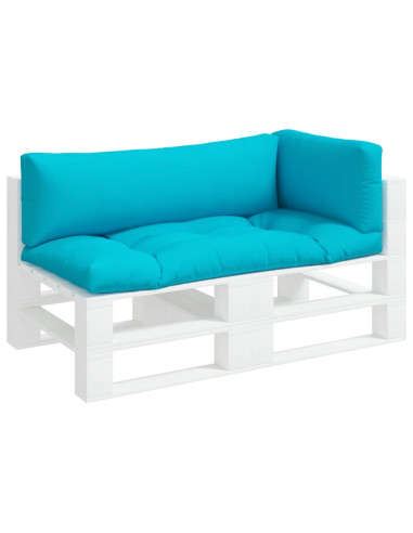 Cuscini per Pallet 3 pz Turchese in Tessuto Oxford